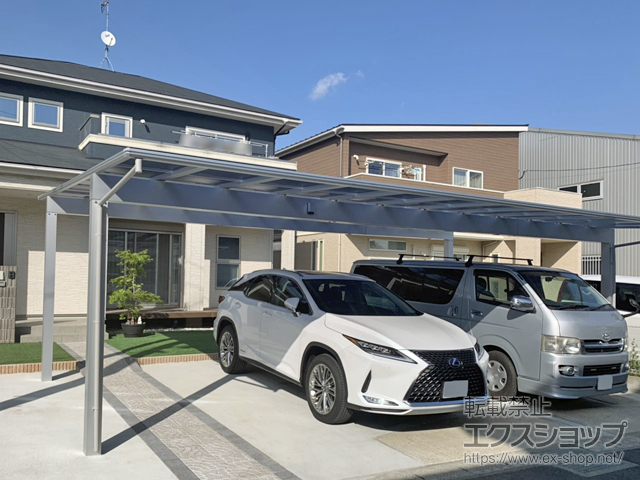 福岡県糟屋郡新宮町ののカーポート エフルージュ トリプル 積雪〜20cm対応 施工例