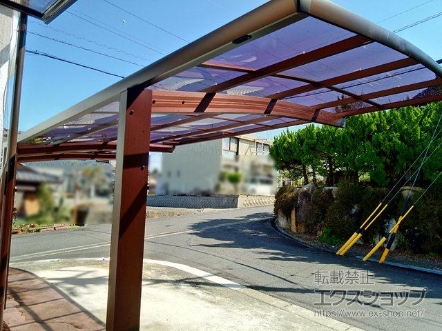 岐阜県恵那市ののカーポート レイナポートグラン 延長　積雪〜20cm対応 施工例