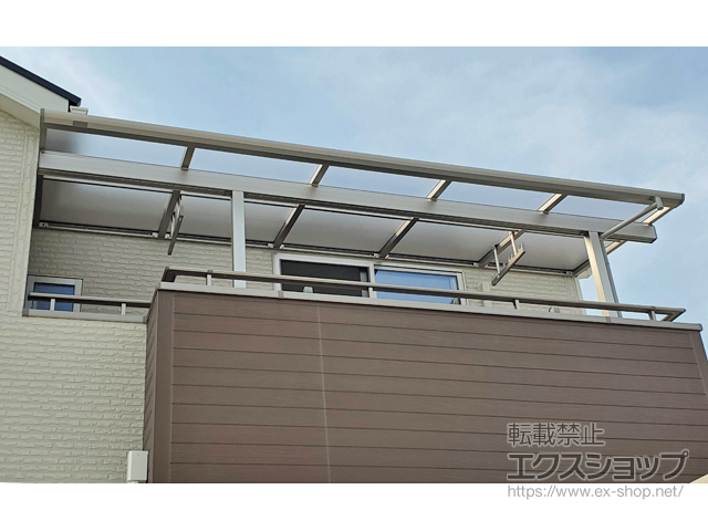 愛知県新城市ののバルコニー・ベランダ屋根 ソラリア F型 屋根タイプ 単体 積雪〜20cm対応 施工例