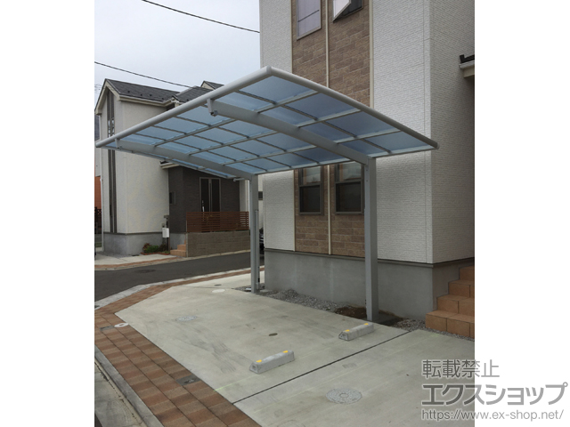 東京都八王子市ののカーポート ネスカR (ラウンドスタイル) 積雪〜20cm対応 施工例