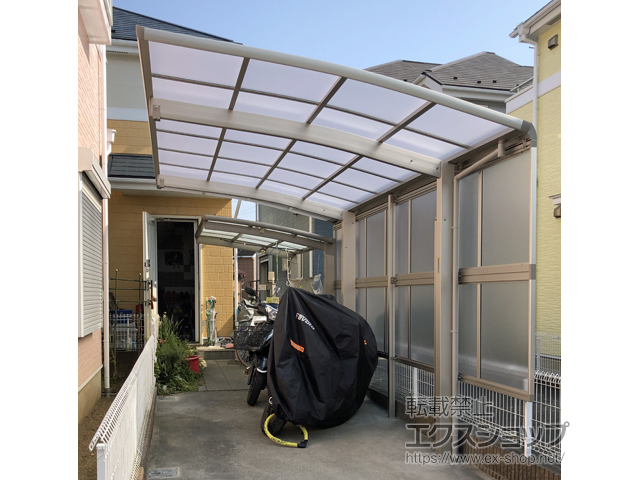 東京都八王子市ののカーポート プレシオスポート 積雪〜20cm対応 施工例