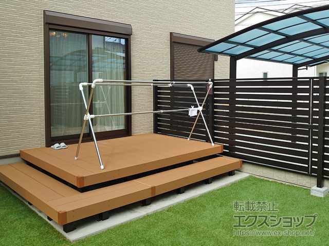 千葉県千葉市ののウッドデッキ リウッドデッキ 200 施工例