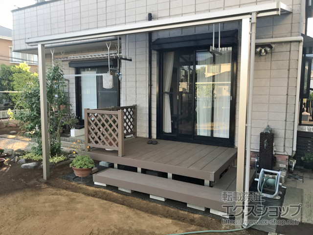 千葉県印西市ののウッドデッキ リウッドデッキ 200 施工例