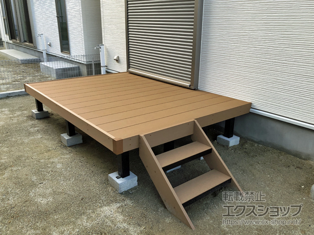 愛知県一宮市ののウッドデッキ リウッドデッキ 200 施工例