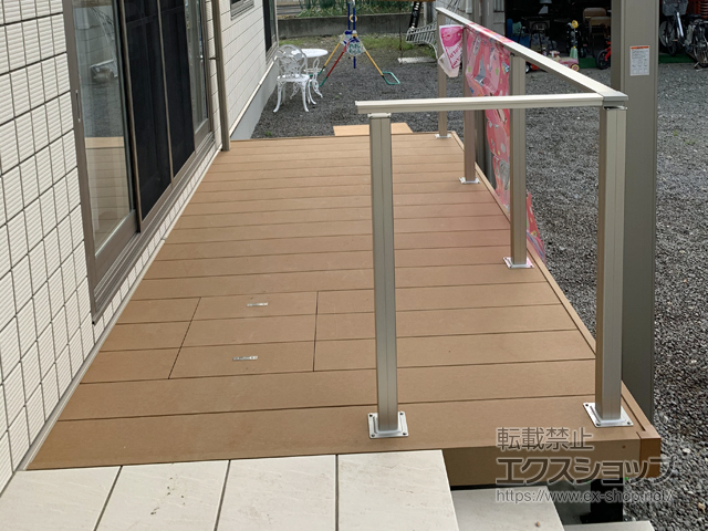 群馬県前橋市ののウッドデッキ リウッドデッキ 200 施工例