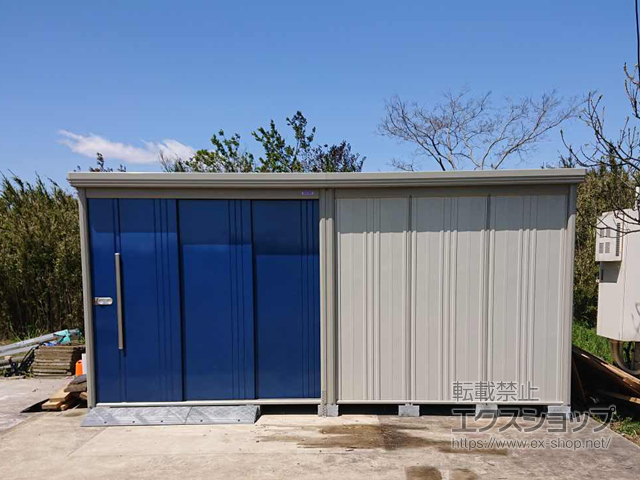 茨城県神栖市のの物置・屋外倉庫 Mr.ストックマンダンディ 一般型 結露減少型 4415×1922×2110 ND-Z4419-DB 施工例