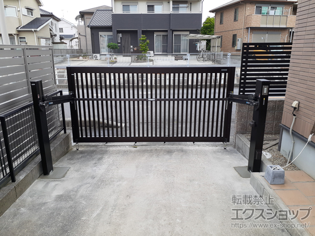 愛知県高浜市ののカーゲート ラビーネ4型 電動式 施工例