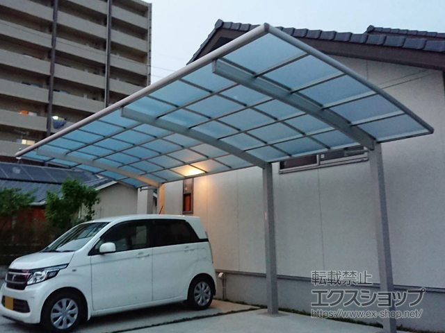 熊本県菊池郡大津町ののカーポート レイナポートグラン 延長　積雪〜20cm対応 施工例