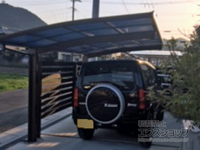 岐阜県岐阜市ののカーポート プレシオスポート 積雪〜20cm対応 施工例