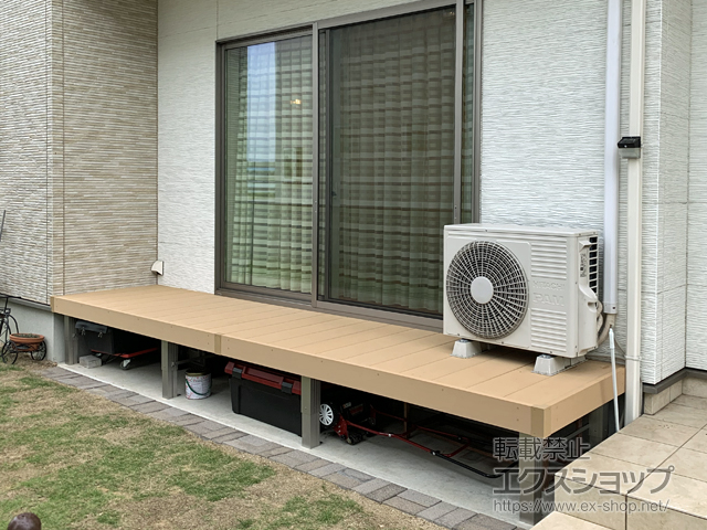 岡山県倉敷市ののウッドデッキ リウッドデッキ 200 施工例