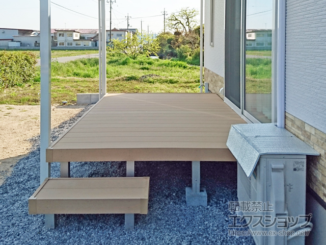 岡山県瀬戸内市ののウッドデッキ リウッドデッキ 200 施工例