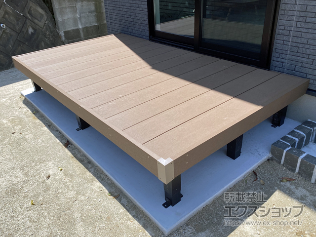 福岡県福津市ののウッドデッキ リウッドデッキ200 施工例