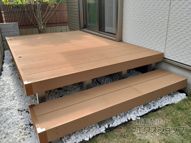 東京都三鷹市ののウッドデッキ リウッドデッキ 200 施工例