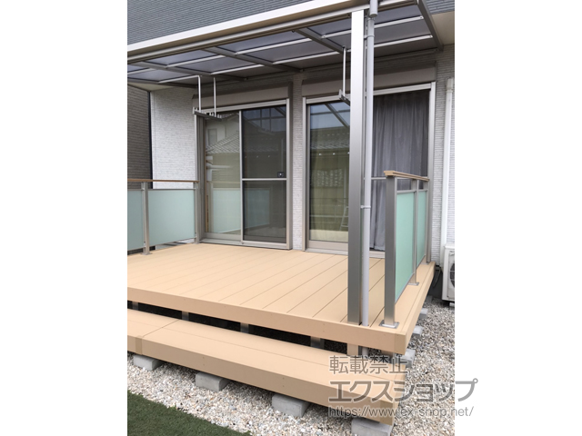 岐阜県山県市ののウッドデッキ リウッドデッキ 200 施工例