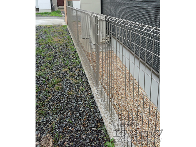 京都府福知山市ののフェンス・柵 イーネットフェンス1F型 自由柱タイプ 施工例