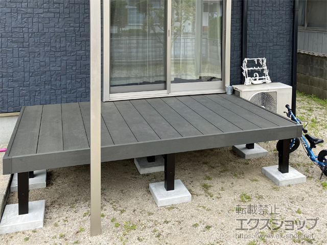 福岡県中間市ののウッドデッキ リウッドデッキ200 施工例