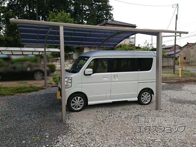 栃木県塩谷郡塩谷町ののカーポート プレシオスポート ワイド 積雪〜20cm対応 施工例