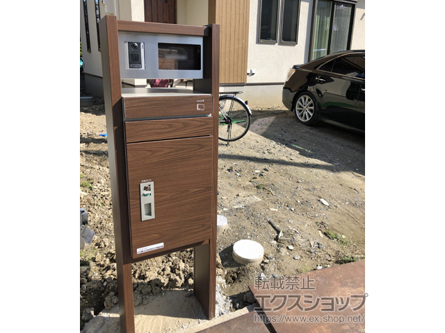 滋賀県草津市のの機能門柱・ポスト コルディアラック ILS 100 施工例