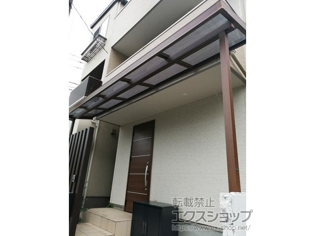 東京都北区ののテラス屋根 シュエット テラスタイプ 単体 積雪〜20cm対応 施工例