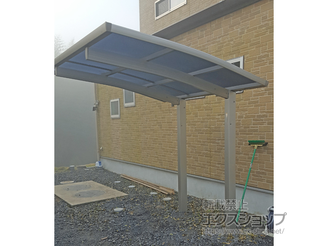 茨城県鉾田市ののサイクルポート・駐輪場 プレシオスポート ミニ 積雪〜20cm対応 施工例