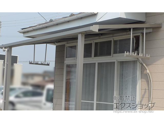 宮城県亘理郡亘理町ののテラス屋根 ソラリア F型 テラスタイプ 単体 積雪〜20cm対応 施工例