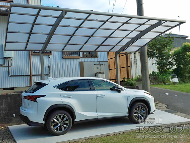 愛知県豊明市ののカーポート ネスカR (ラウンドスタイル) 積雪〜20cm対応 施工例