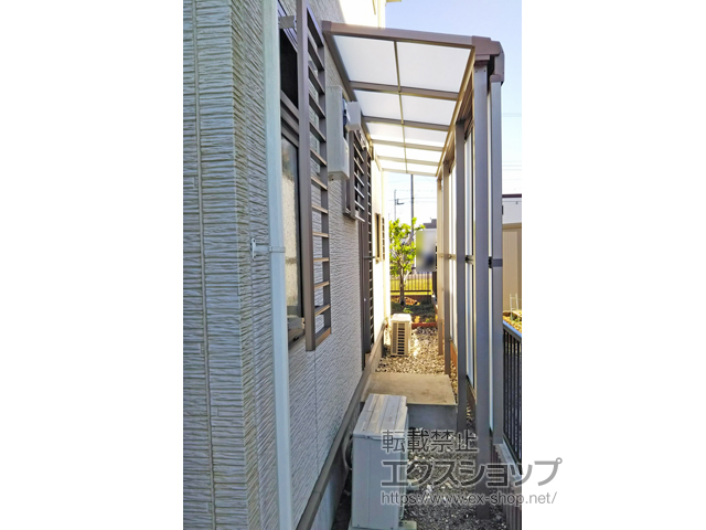 茨城県水戸市ののテラス屋根 スピーネ F型 テラスタイプ 単体 積雪〜20cm対応 施工例