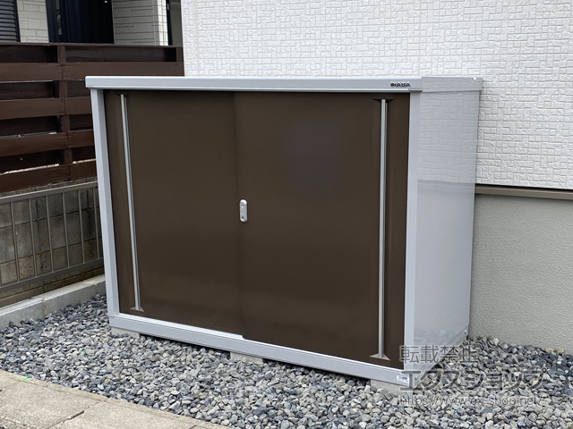 愛知県海部郡大治町のの物置・屋外倉庫 シンプリー 一般型 1740×755×1303 MJX-177C-TB 施工例