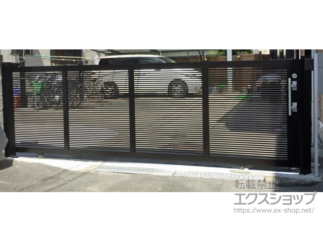 大阪府池田市ののカーゲート エススライドA型 片引き 手動 40-12 施工例