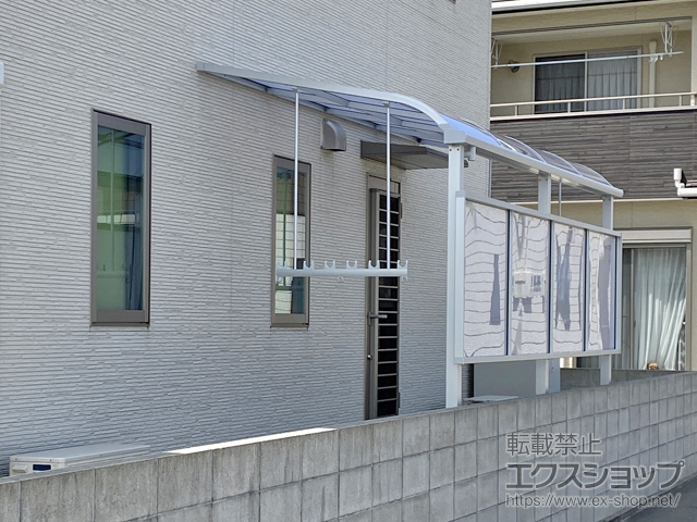 香川県木田郡三木町ののテラス屋根 スピーネ R型 テラスタイプ 単体 積雪〜20cm対応 施工例