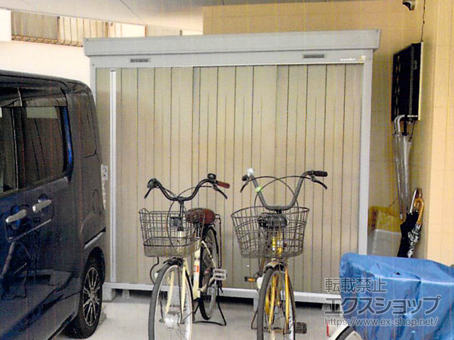 大阪府大阪市のの物置・屋外倉庫 ネクスタ 一般型 2210×950×2020 NXN-21S-MB 施工例