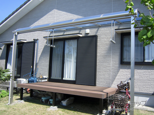 熊本県八代市ののウッドデッキ マージウッドデッキ 施工例