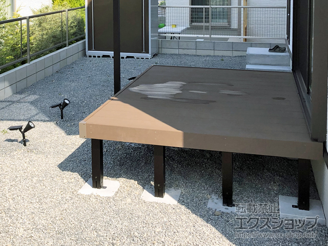 長崎県大村市ののウッドデッキ リウッドデッキ 200 施工例