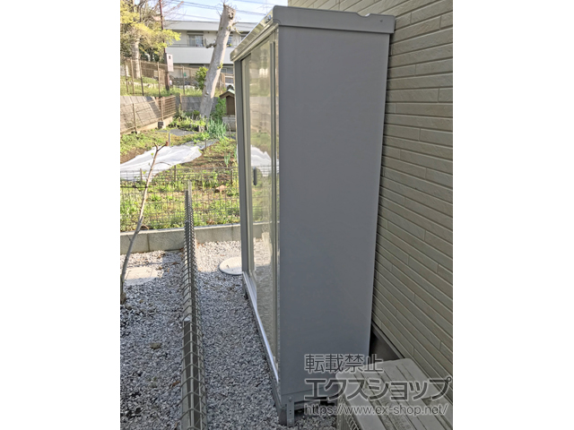 東京都世田谷区のの物置・屋外倉庫 シンプリー 一般型 1320×415×1603 MJX-134DP-FW 施工例