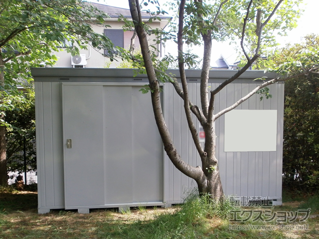 京都府宇治市のの物置・屋外倉庫 断熱物置 ネクスタプラス 扉タイプ 一般型 4420×2210×2375 NXP-98HT-MG 施工例