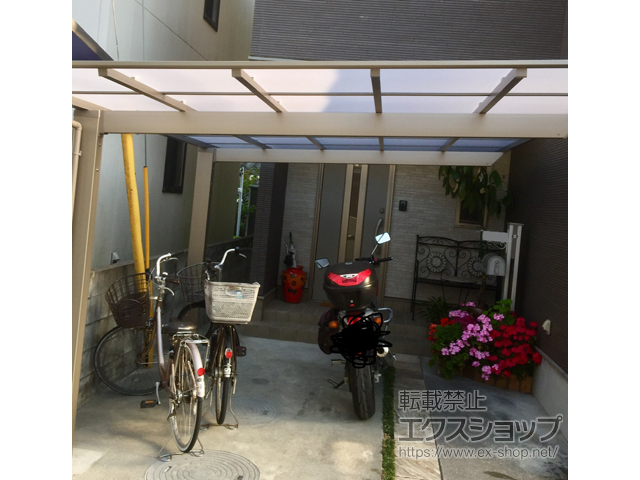 愛媛県松山市ののカーポート ソリッドポート 積雪〜20cm対応 施工例