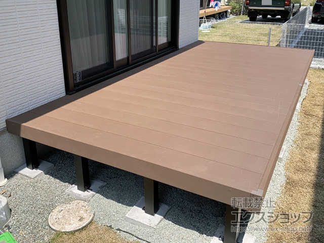 東京都日野市ののウッドデッキ リウッドデッキ 200 施工例