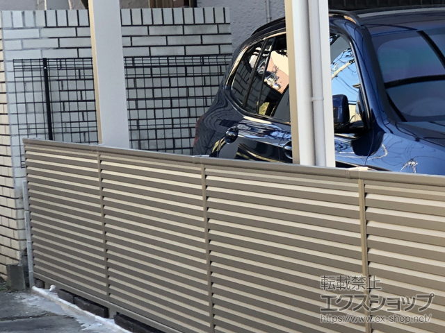 神奈川県横浜市ののフェンス・柵 ユメッシュE型 フリー支柱タイプ 施工例