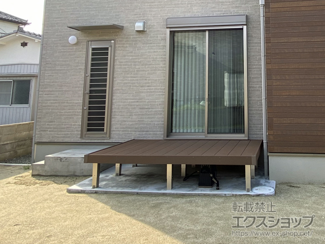 福島県いわき市ののウッドデッキ リウッドデッキ 200 施工例