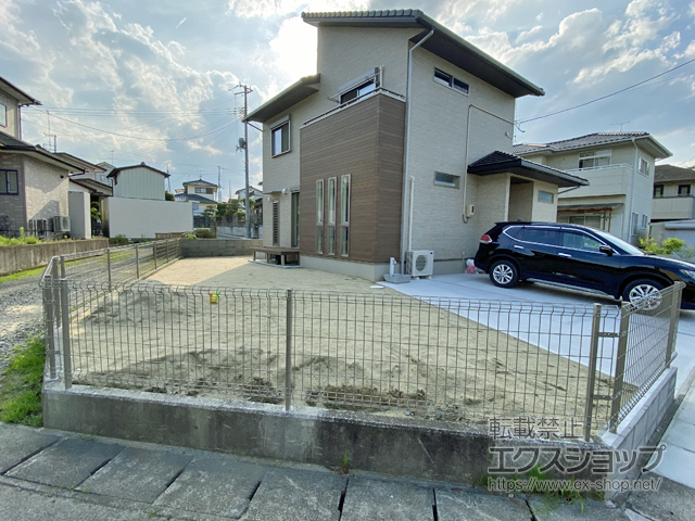 福島県いわき市ののフェンス・柵 イーネットフェンスA1F型 自由柱タイプ 施工例