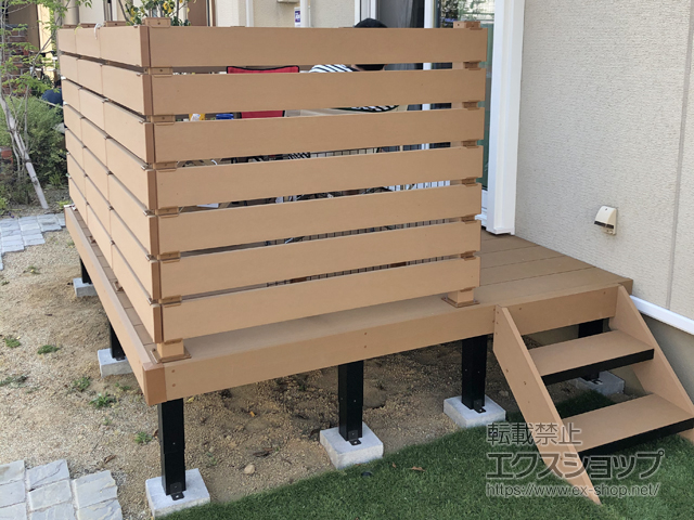 大阪府高石市ののウッドデッキ リウッドデッキ 200 施工例