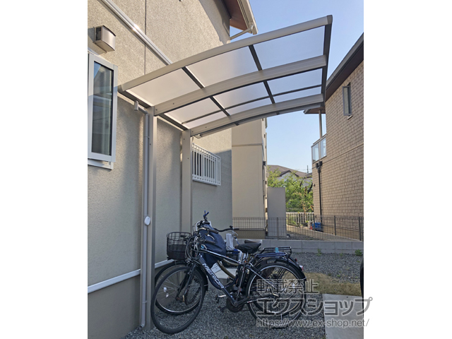 大阪府高石市ののサイクルポート・駐輪場 レイナポートグランミニ 積雪〜20cm対応 施工例