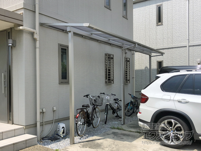 岐阜県大垣市ののテラス屋根 プレシオステラスII F型 テラスタイプ 連棟 積雪〜20cm対応 施工例