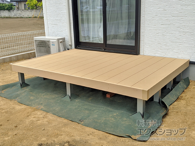 茨城県古河市ののウッドデッキ リウッドデッキ 200 施工例