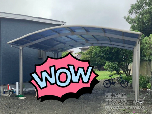 熊本県熊本市ののカーポート レイナツインポートグラン 延長　積雪〜20cm対応 施工例