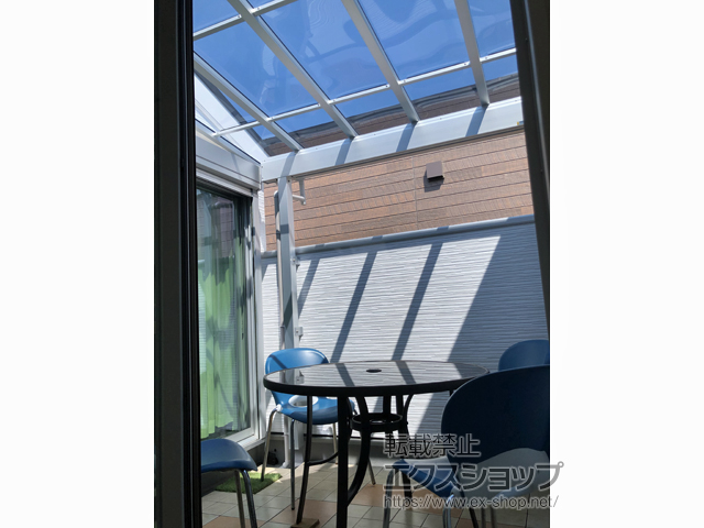 愛知県名古屋市ののバルコニー・ベランダ屋根 ソラリア F型 1500 屋根タイプ 単体 積雪〜50cm対応 施工例