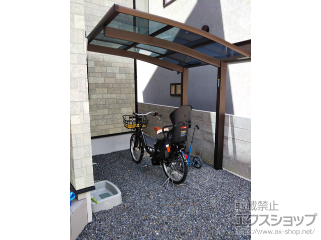 愛媛県松山市ののサイクルポート・駐輪場 プレシオスポート ミニ 積雪〜20cm対応 施工例