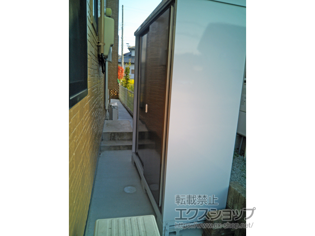 宮城県仙台市のの物置・屋外倉庫 シンプリー 一般型 1740×615×1903（MJX-176E-P） MJX-176E-P-TB 施工例