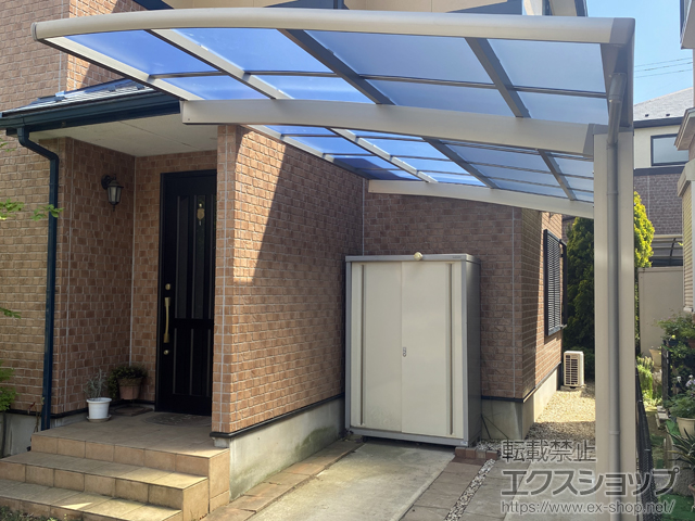 千葉県野田市ののカーポート ネスカR (ラウンドスタイル) 積雪〜20cm対応 施工例