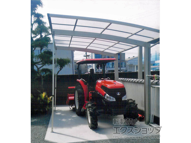 徳島県阿南市ののカーポート プレシオスポート 積雪〜20cm対応 施工例